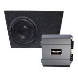 Bass komplet Excalibur X11000.1 ojačevalec + Bass zvočnik v ohišju MG10 Musway