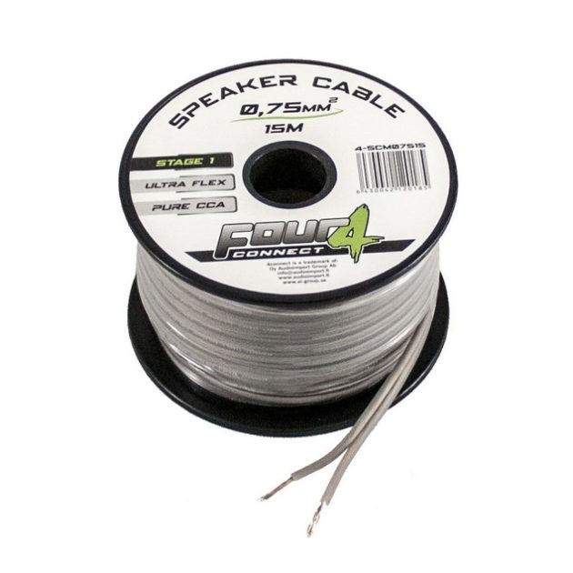 ZVOČNIŠKI KABEL 2 X 0,75 mm2             FOUR4 4-SCM07515